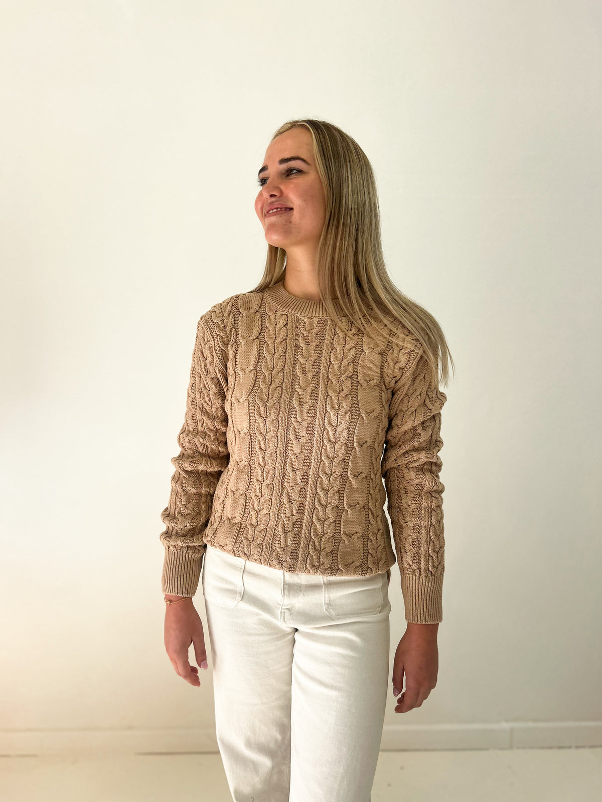 Cable Knits Beige